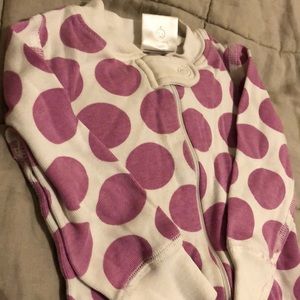 Hanna Anderson zip up pajama
